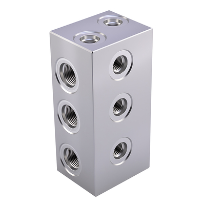 Custom CNC Steel Hydraulic Manifold Solutions High Strength Blocks for Excavators and Construction Vehicles
