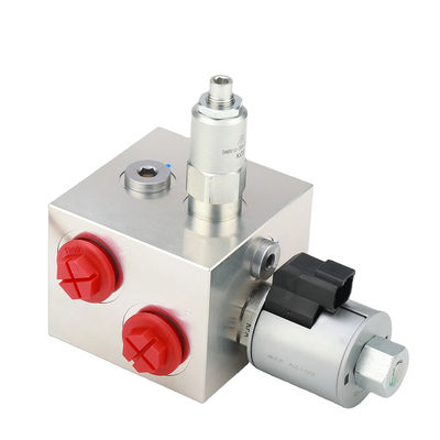 Alüminyum Hidrolik Valf Bloku Solenoid Valf 12V CNC İşleme Servisi