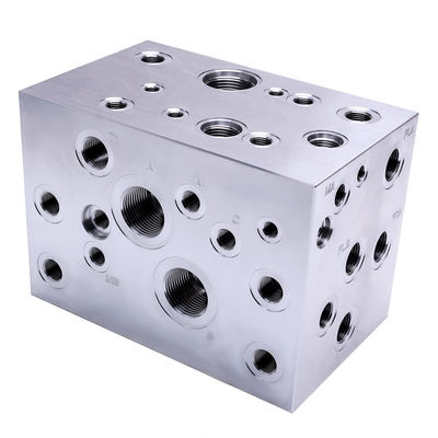 Hidrolik valf alüminyum çelik filizli kartuş valfi hidrolik manifold bloğu CNC işleme özelleştirme hizmeti