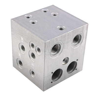 Alüminyum Hidrolik Valf Manifold Blok CNC Dönüştürme Industrial Makine için frezeleme