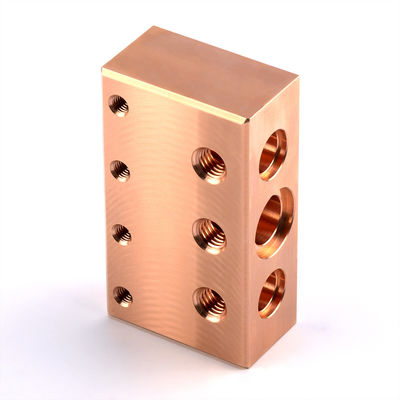 Makineleme Bakır Hidrolik Valf Blokları CNC frezeleme Paslanmaz Çelik Hidrolik Bloklar